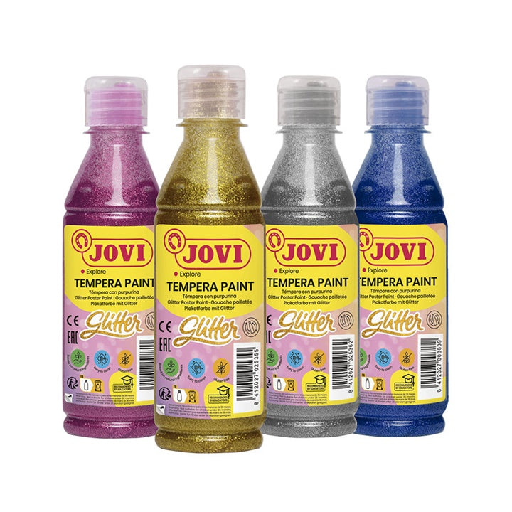 Płynna farba tempera z brokatem JOVI 250 ml | różne kolory | Artmie