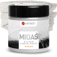 Płynna pasta metaliczna ARTMIE MIDAS srebrna | różne objętości | Artmie