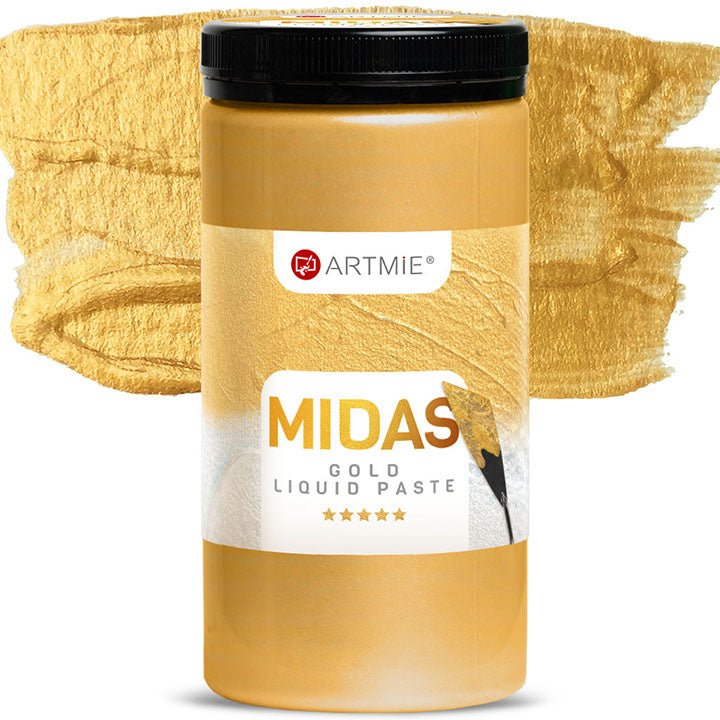 Płynna pasta metaliczna ARTMIE MIDAS złota | różne pojemności | Artmie
