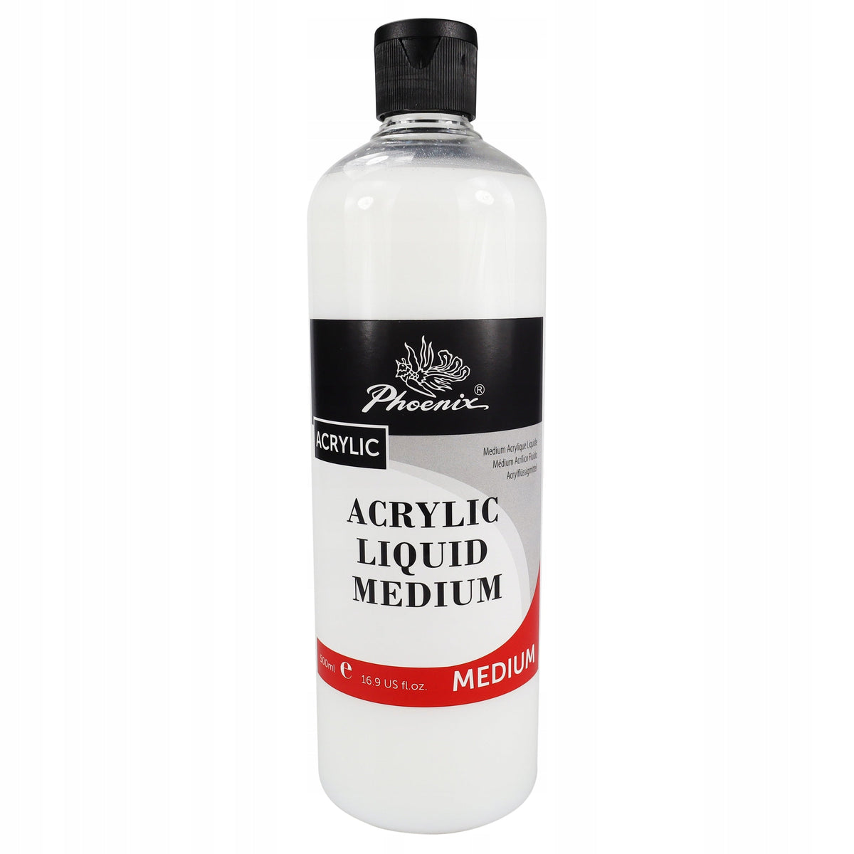 Płynne medium akrylowe Phoenix 75–500 ml