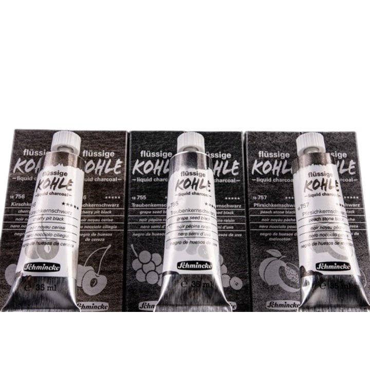 Płynny węgiel w tubce Schmincke 35 ml | różne odcienie czerni | Artmie