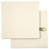 Płytka kaflowa biała z haczykiem do dekoracji / kwadrat 13 x 13 cm | Artmie