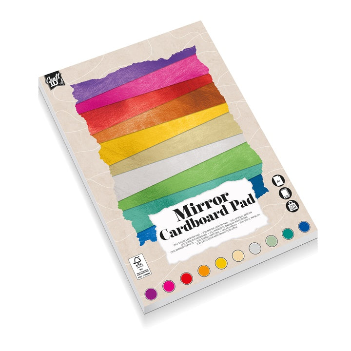 Podkładka A4 z błyszczącego papieru kolorowego 10 arkuszy | Artmie