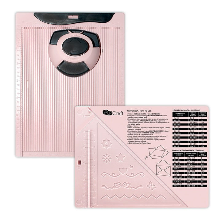 Podkładka punktująca z dziurkaczem narożnym - do tworzenia kart i kopert | Artmie