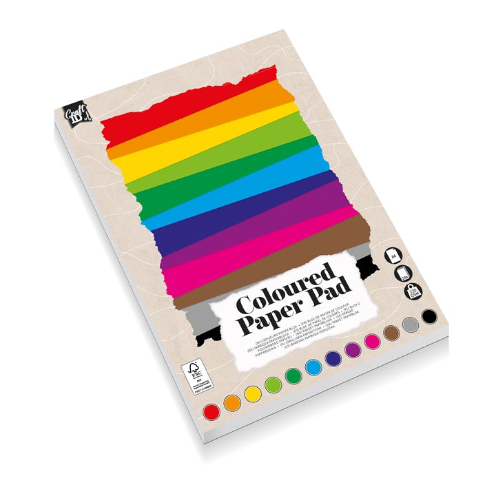 Podkładka z papieru kolorowego A4 24 arkusze | Artmie
