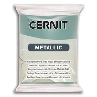 Masa polimerowa CERNIT Metallic 56 g – złoty turkusowy