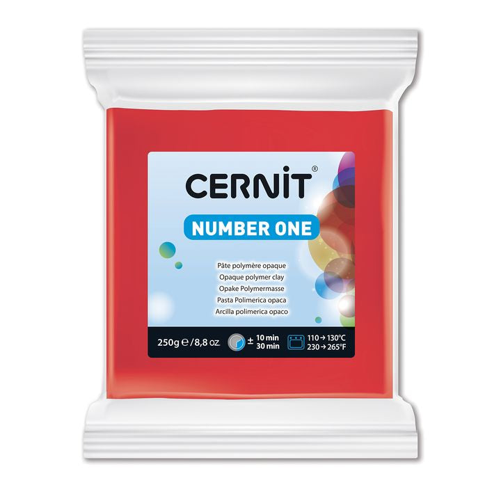 Masa polimerowa CERNIT Number One 250 g – czerwona