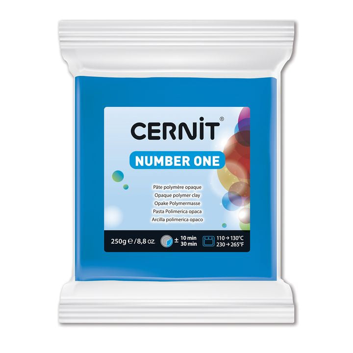Masa polimerowa CERNIT Number One 250 g – niebieski