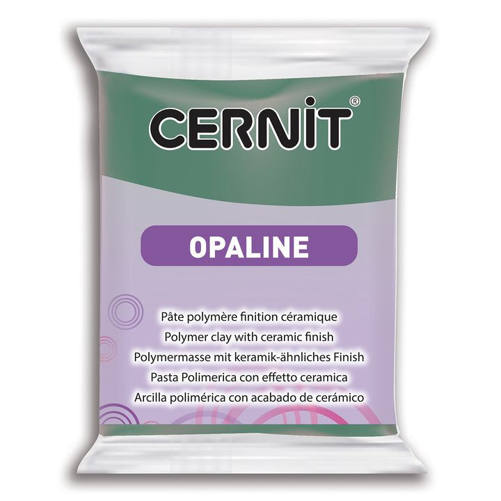 Masa polimerowa CERNIT Opaline 56 g – zielona celadon