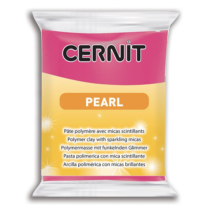 Masa polimerowa CERNIT Pearl 56 g – purpurowa