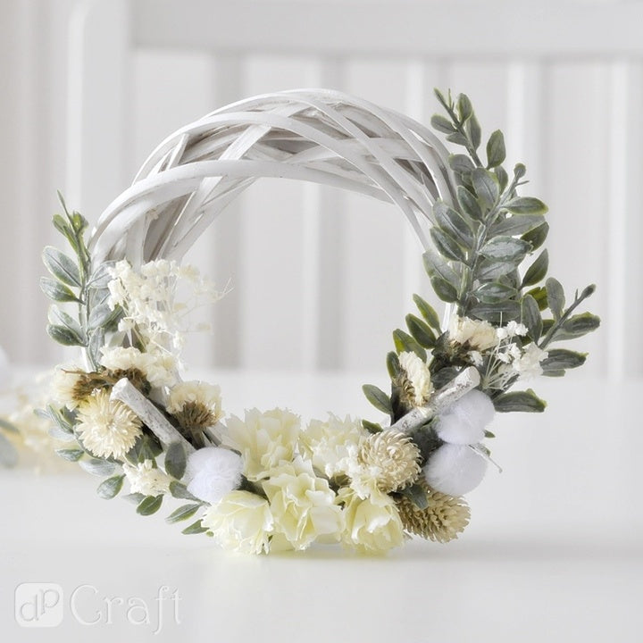Pompony tiulowe do rękodzieła | 24 sztuki, białe, 2 cm | Artmie