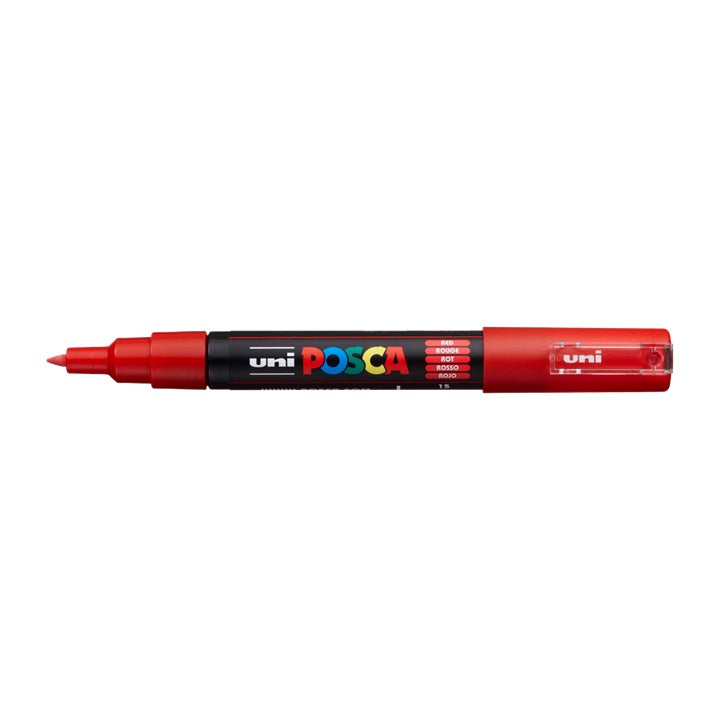 Marker UNI POSCA PC-1M 0.7 - 1 mm – czerwona (15)