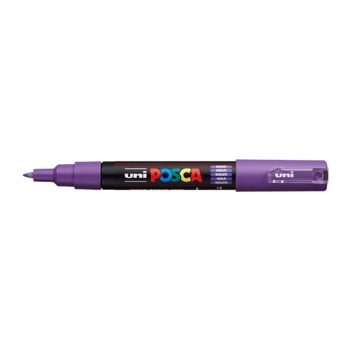 Marker UNI POSCA PC-1M 0.7 - 1 mm – fioletowa (12)