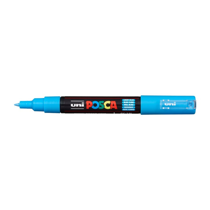 Marker UNI POSCA PC-1M 0.7 - 1 mm – jasnoniebieska (8)