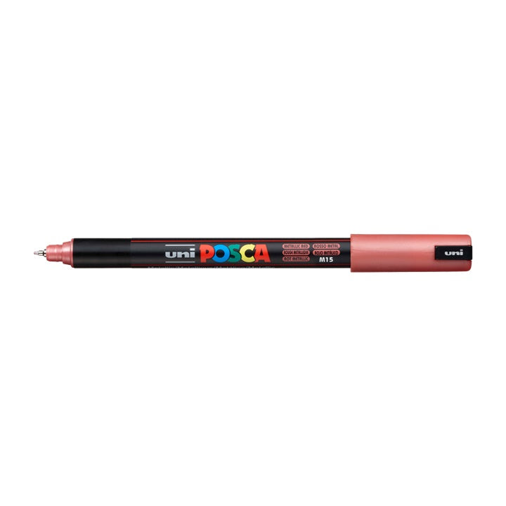 Marker UNI POSCA PC-1MR 0.7 mm – metaliczna czerwona (M15)