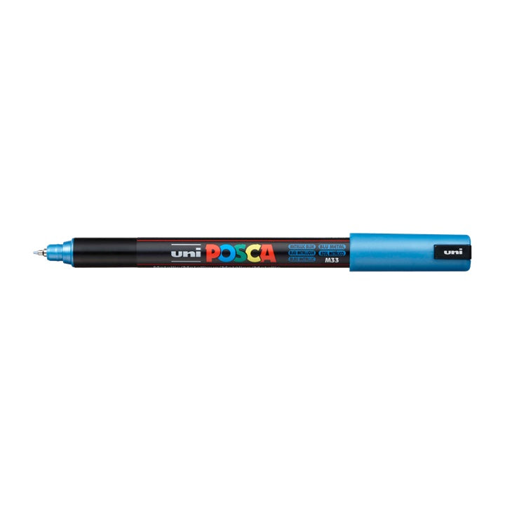 Marker UNI POSCA PC-1MR 0.7 mm – metaliczna niebieska (M33)
