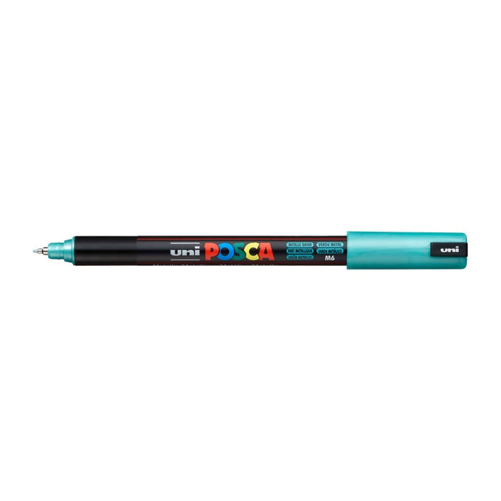 Marker UNI POSCA PC-1MR 0.7 mm – metaliczna zielona (M6)