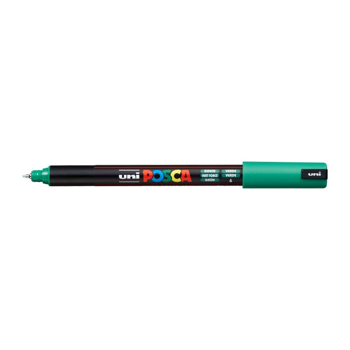 Marker UNI POSCA PC-1MR 0.7 mm – zielona (6)
