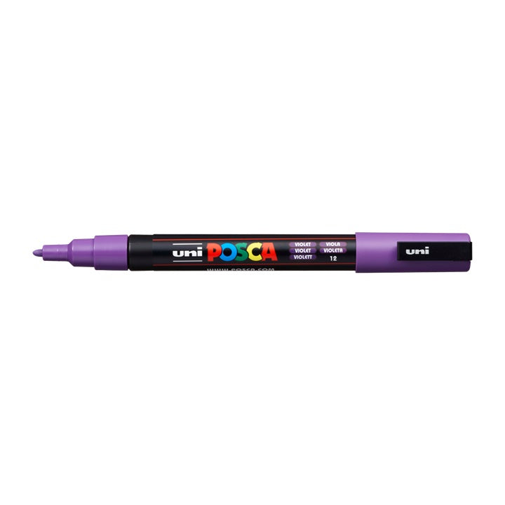Pisak UNI POSCA PC-3M 0.9 - 1.3 mm – fioletowa (12)