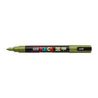 Pisak UNI POSCA PC-3M 0.9 - 1.3 mm – khaki zielona (7)