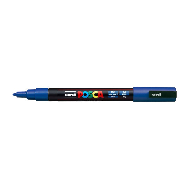 Pisak UNI POSCA PC-3M 0.9 - 1.3 mm – niebieska (33)