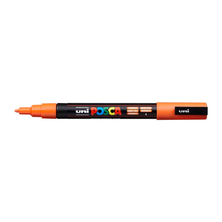 Pisak UNI POSCA PC-3M 0.9 - 1.3 mm – pomarańczowa (4)