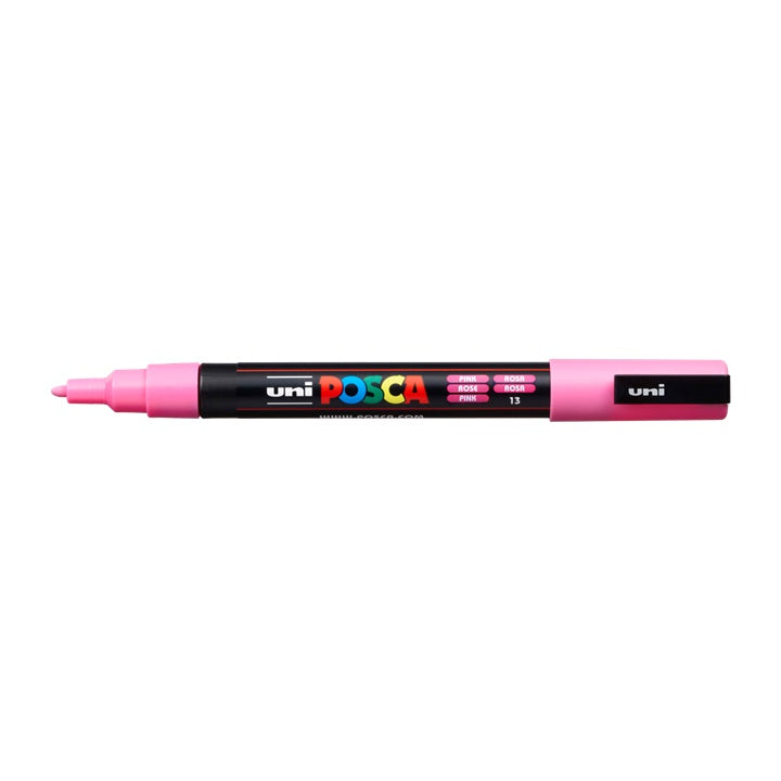 Pisak UNI POSCA PC-3M 0.9 - 1.3 mm – różowa (13)