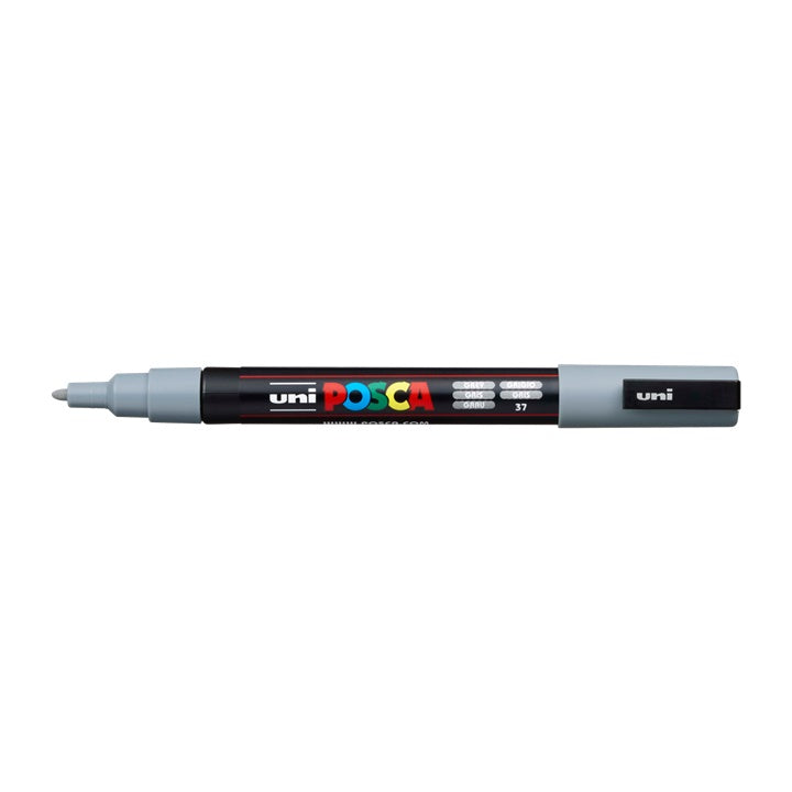 Pisak UNI POSCA PC-3M 0.9 - 1.3 mm – szara (37)
