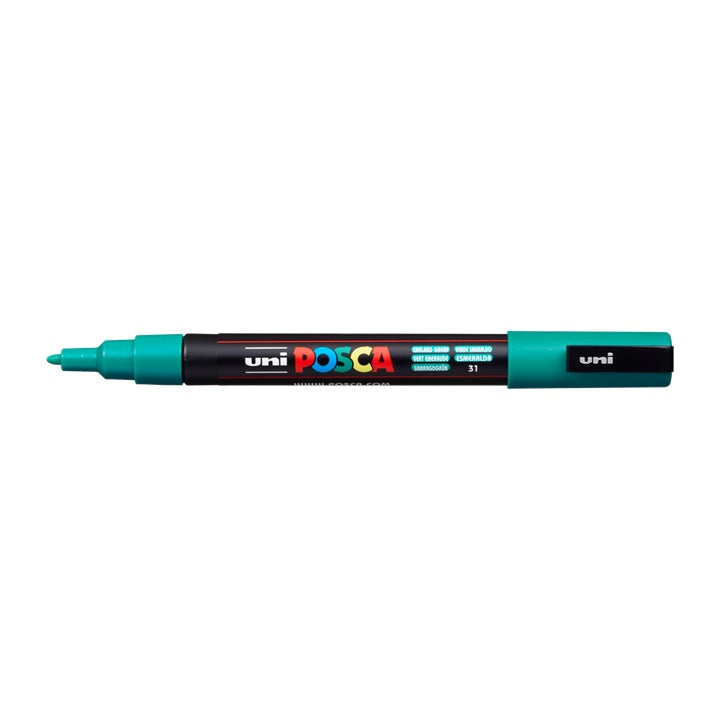 Pisak UNI POSCA PC-3M 0.9 - 1.3 mm – szmaragdowa (31)