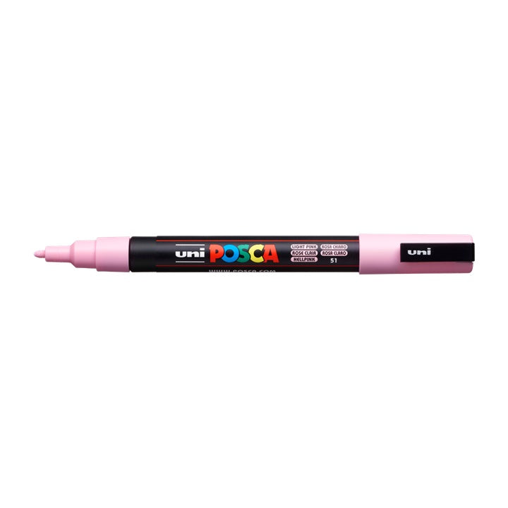Pisak UNI POSCA PC-3M 0.9 - 1.3 mm – jasnoróżowa (51)
