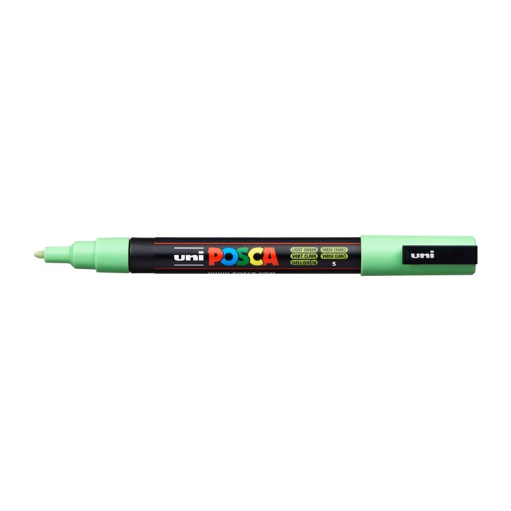 Pisak UNI POSCA PC-3M 0.9 - 1.3 mm – jasnozielona (5)
