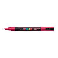 Pisak UNI POSCA PC-3M 0.9 - 1.3 mm – ciemnoczerwona (14)