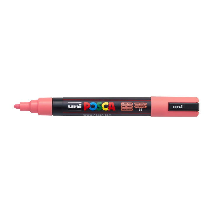 Marker UNI POSCA PC-5M 1.8 - 2.5 mm – koralowo różowa (66)