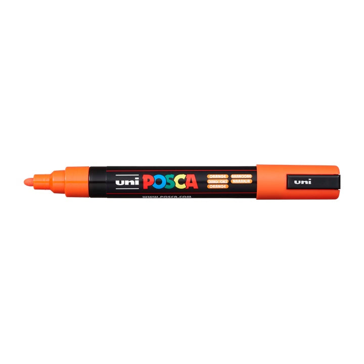 Marker UNI POSCA PC-5M 1.8 - 2.5 mm – pomarańczowa (4)