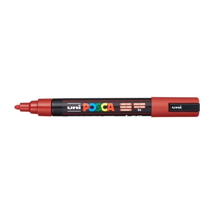 Marker UNI POSCA PC-5M 1.8 - 2.5 mm – rubinowa (56)