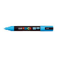 Marker UNI POSCA PC-5M 1.8 - 2.5 mm – jasnoniebieska (8)