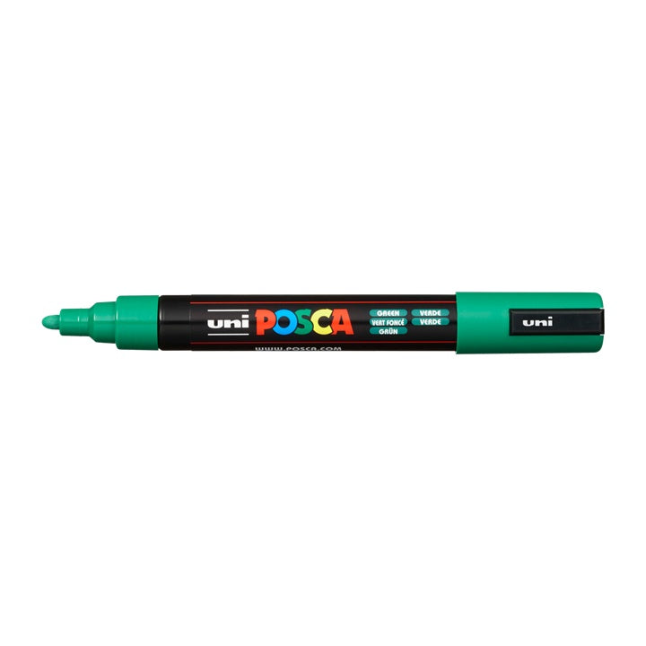 Marker UNI POSCA PC-5M 1.8 - 2.5 mm – zielona (6)