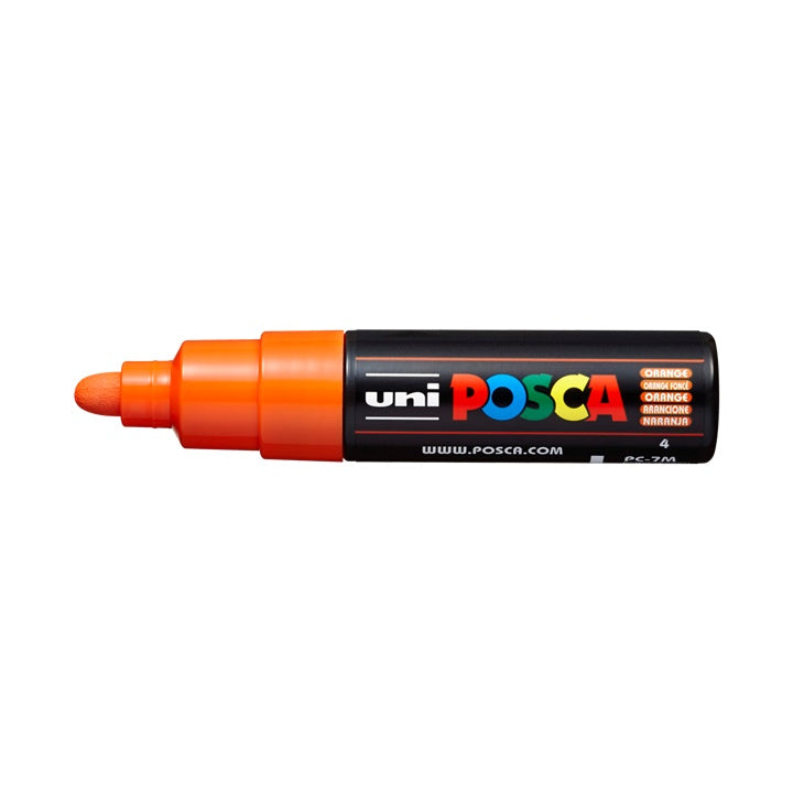 Marker UNI POSCA PC-7M 4.5 - 5.5 mm – pomarańczowa (4)