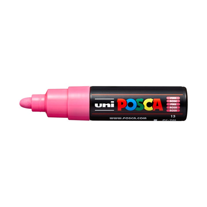 Marker UNI POSCA PC-7M 4.5 - 5.5 mm – różowa (13)