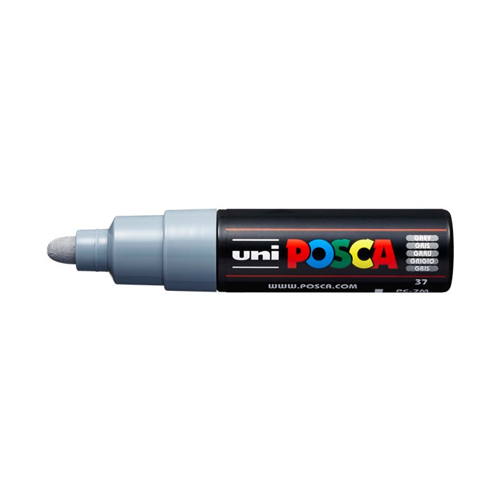 Marker UNI POSCA PC-7M 4.5 - 5.5 mm – szara (37)