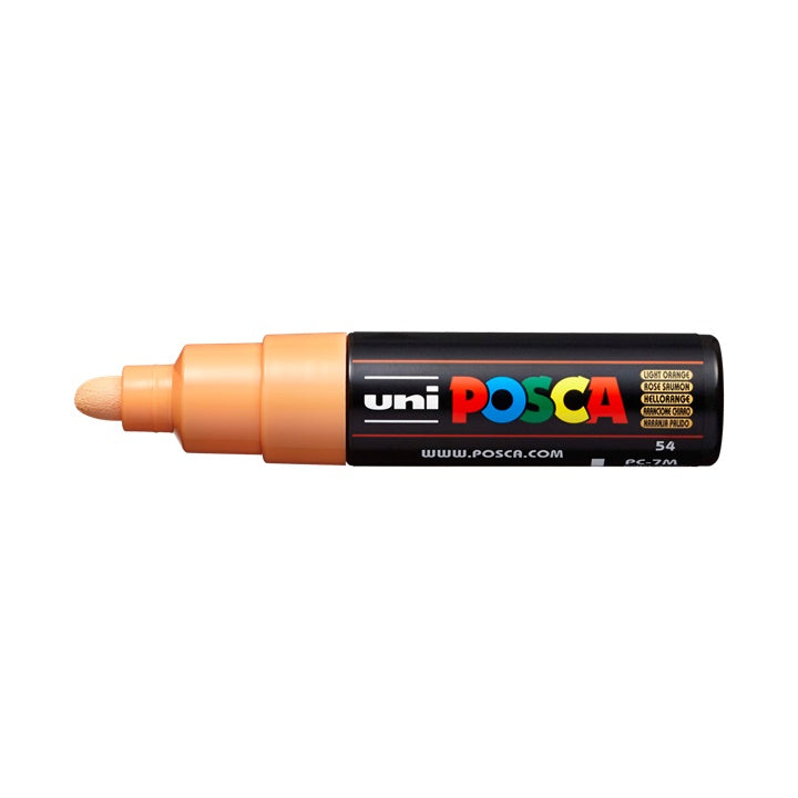 Marker UNI POSCA PC-7M 4.5 - 5.5 mm – jasnopomarańczowa (54)