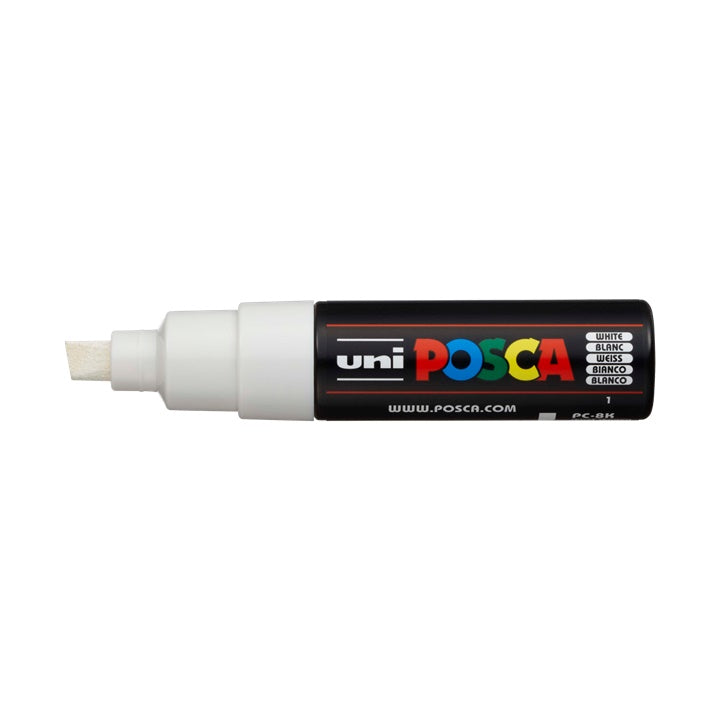 Marker UNI POSCA PC-8K 8 mm – biel (1)