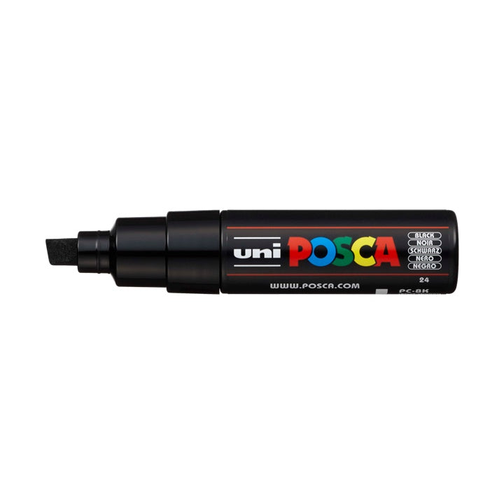Marker UNI POSCA PC-8K 8 mm – czarna (24)