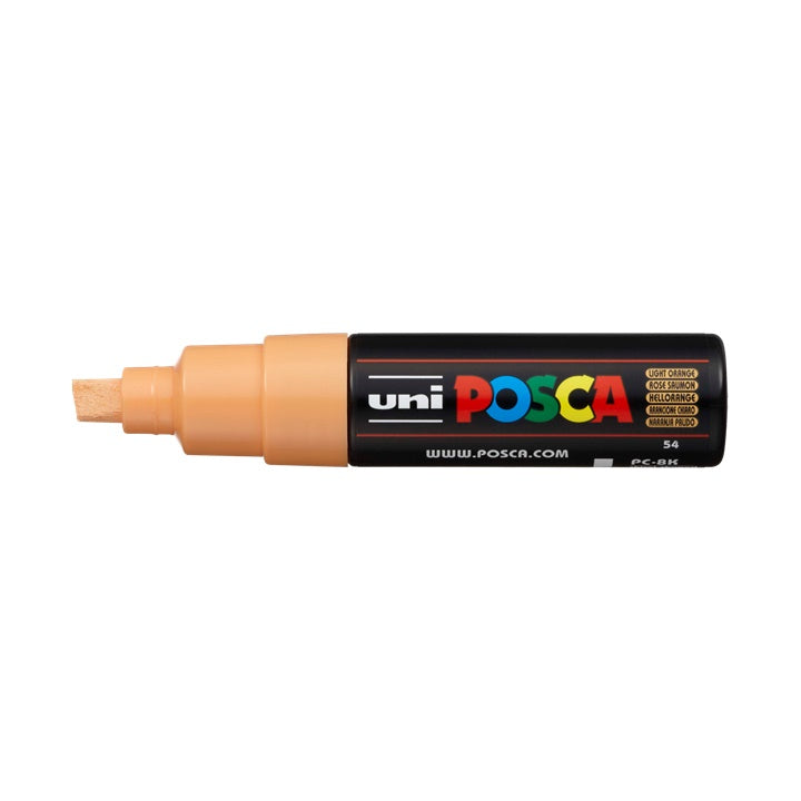 Marker UNI POSCA PC-8K 8 mm – jasnopomarańczowa (54)