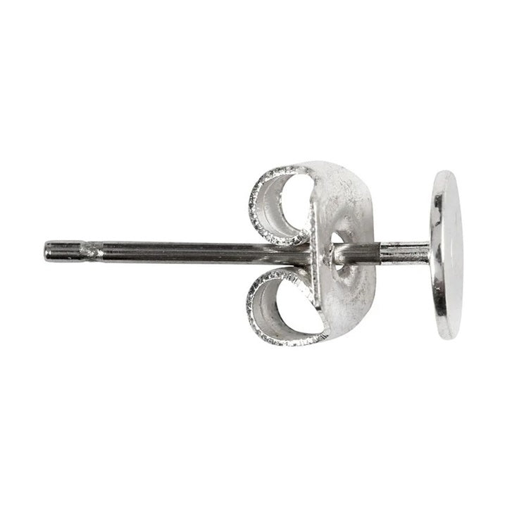 Posrebrzane kolczyki sztyfty 13 mm - 10 szt. | Artmie