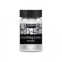 Pasta pękająca metallic Pentart 100 ml – srebrna