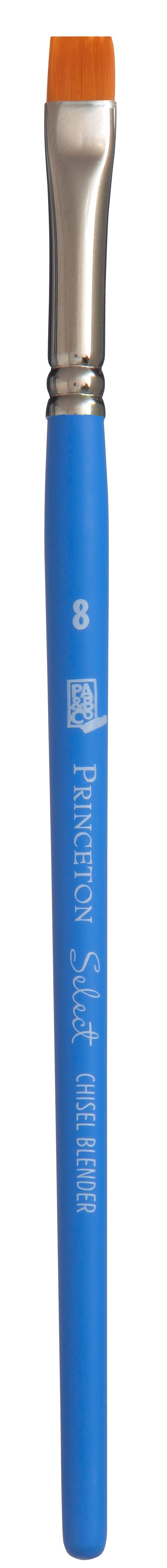 Płaski pędzel artystyczny PRINCETON Select Chisel Blender z krótkim trzonkiem – 8