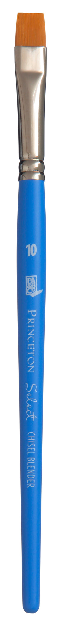 Płaski pędzel artystyczny PRINCETON Select Chisel Blender z krótkim trzonkiem – 10