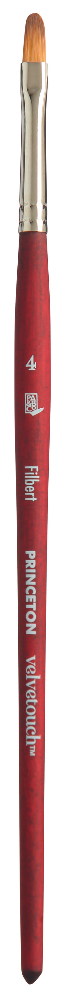 Pędzel uniwersalny PRINCETON Velvetouch Filbert z krótkim trzonkiem – 4