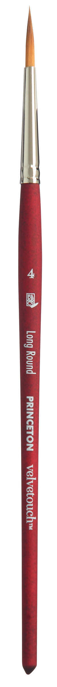 PRINCETON Velvetouch uniwersalny pędzel okrągły Long Round z krótką rączką – 4